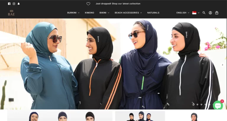 BAE Modest website